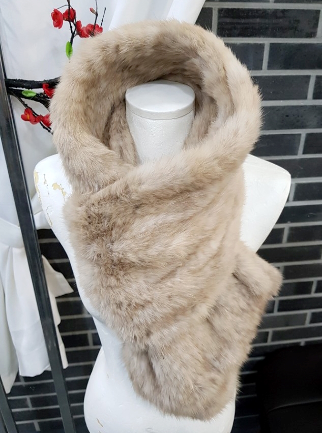 Premium Sable Shawl Fur Muffler Fur Winter Song Hy