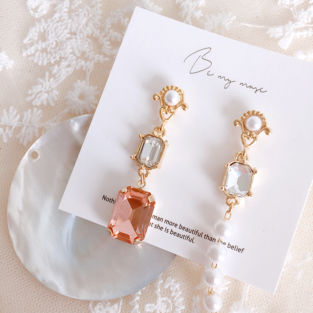 Antique Swarovski Stones Cubic Crystal Antique Ear