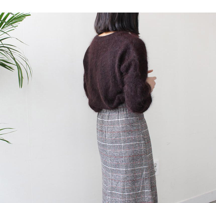 Unchecked Skirt 2color Mermaid Mermaid Skirt Autum