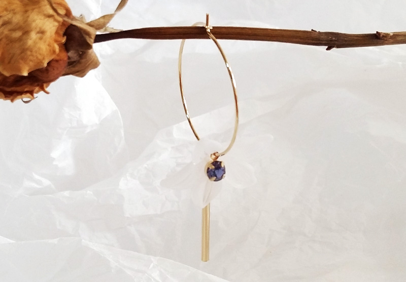 925 Silver Flower Drop Earrings Silver Earring Fem