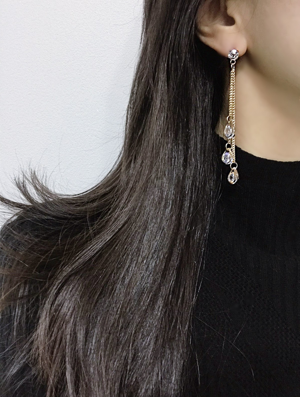 Lovely Long Drop Earrings Charming Special Chic Po