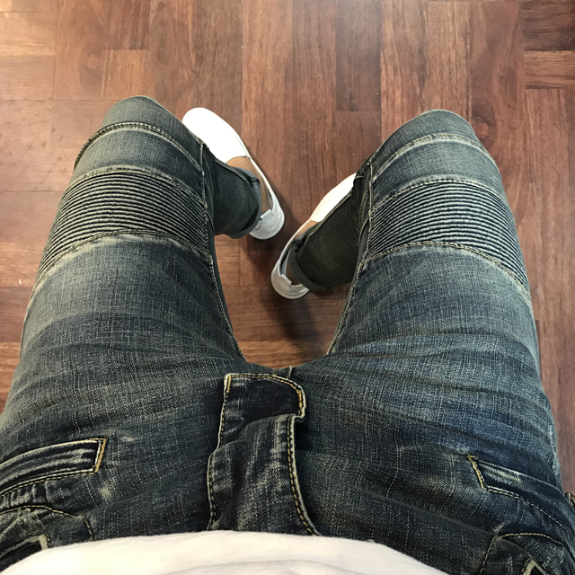 Korea Jeans Pants Knocking Embossed Jeans Pants Me