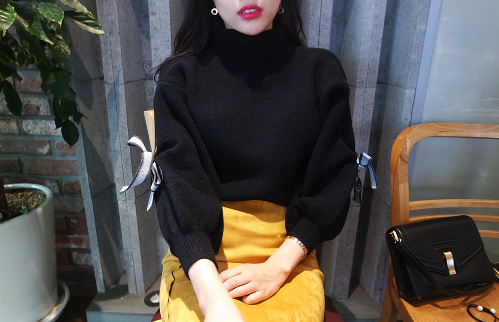 Suede incision Unlined Long skirt Samurai sniping 