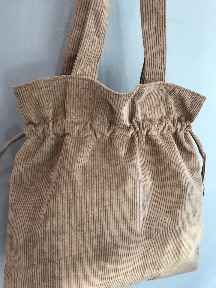 Pleated Golden Echo Bag Cute and Sporty Matching G