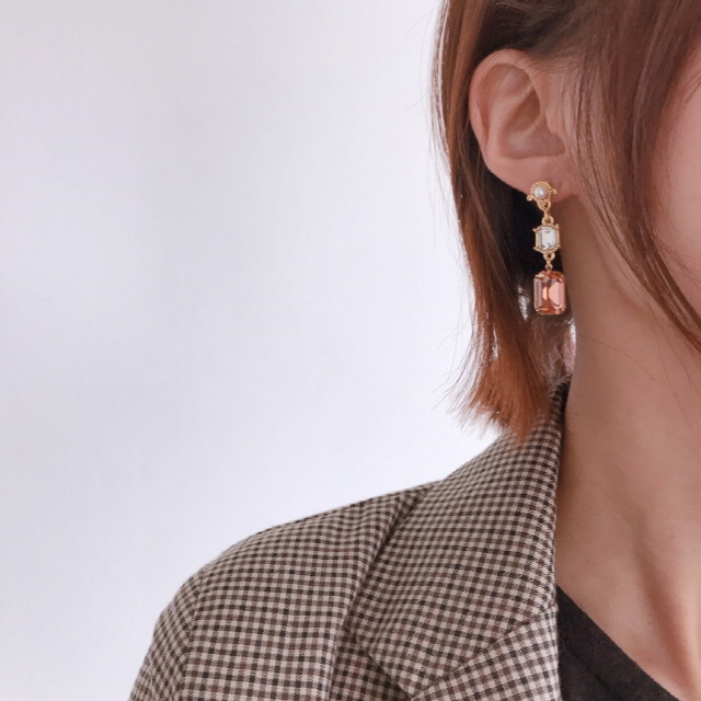 Antique Swarovski Stones Cubic Crystal Antique Ear