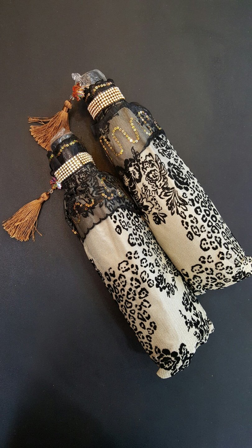 Mini Umbrella Pretty Antique Beads Sequin Mass Flo