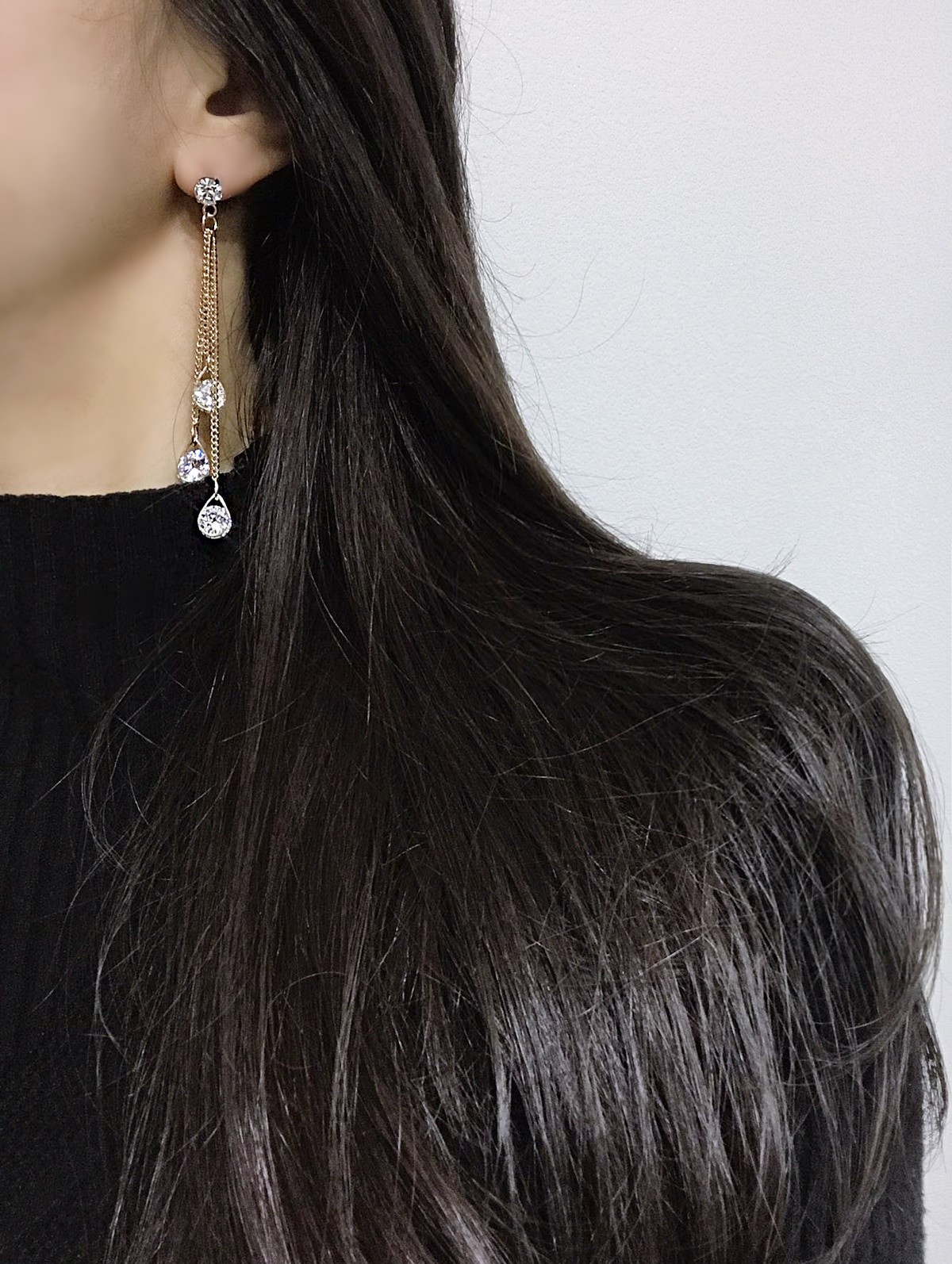 Lovely Long Drop Earrings Charming Special Chic Po