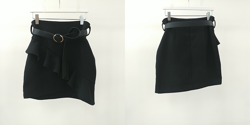 Female Autumn Belt Tarrrill Mini Skirt College Stu