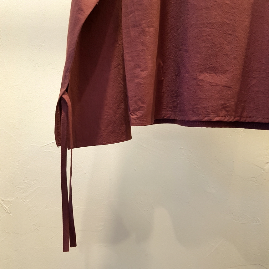 Sleeveless ribbon square neck blouse 3color Fall s