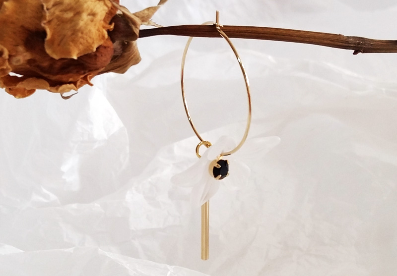 925 Silver Flower Drop Earrings Silver Earring Fem