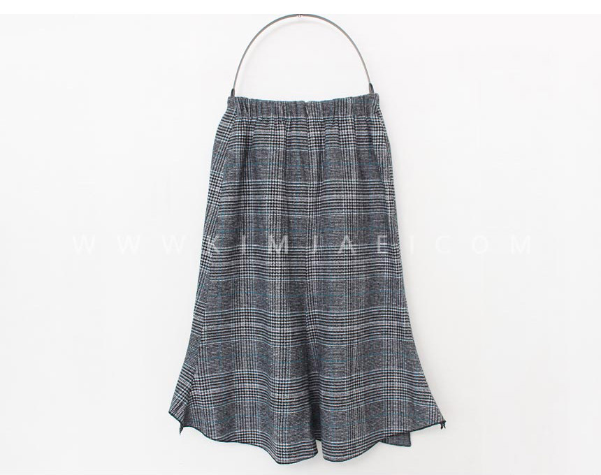 Unchecked Skirt 2color Mermaid Mermaid Skirt Autum