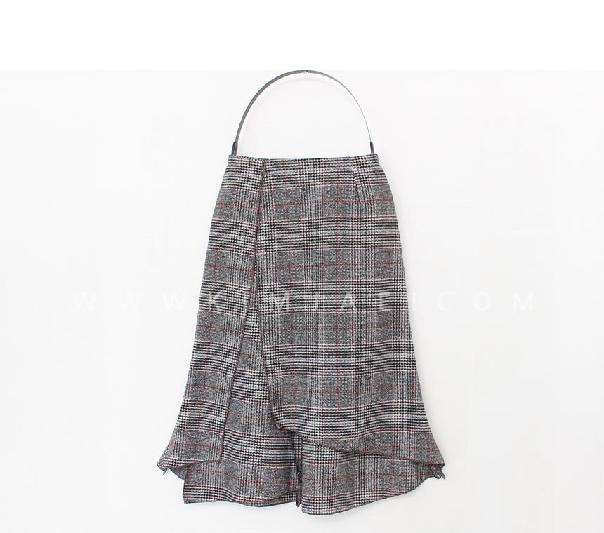 Unchecked Skirt 2color Mermaid Mermaid Skirt Autum