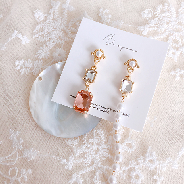 Antique Swarovski Stones Cubic Crystal Antique Ear