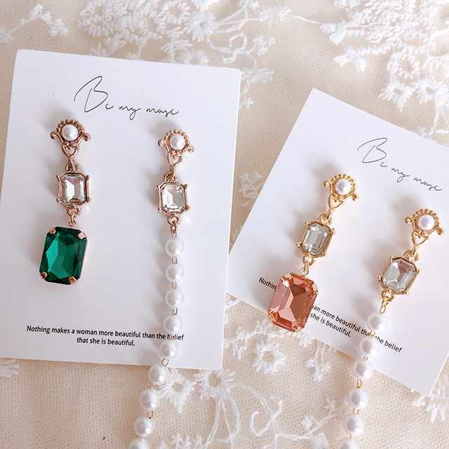 Antique Swarovski Stones Cubic Crystal Antique Ear