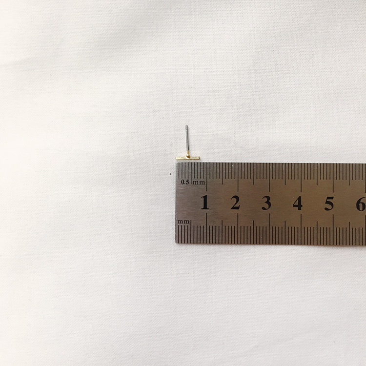 Gold Stick Pearl Drop Earrings Titanium Fashionabl