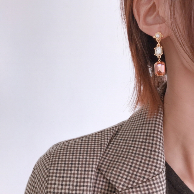 Antique Swarovski Stones Cubic Crystal Antique Ear