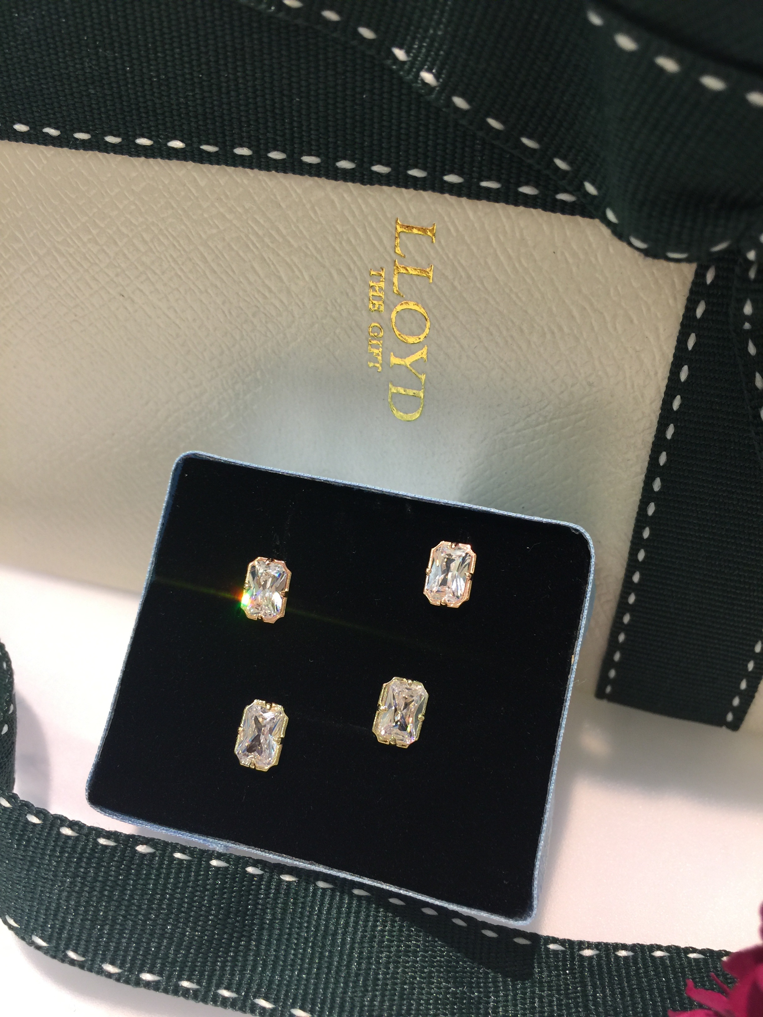 Lloyd's Emerald Cut Cubic Earrings LPTG1042 Mod