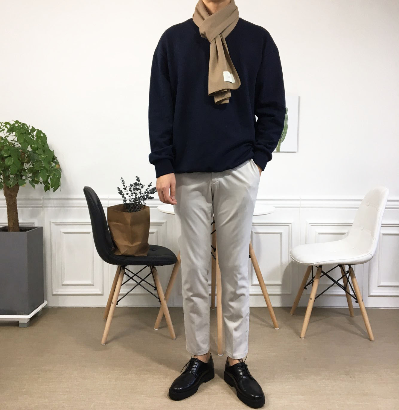 Men Women Basic Muffler 4color Male Couple Basic D