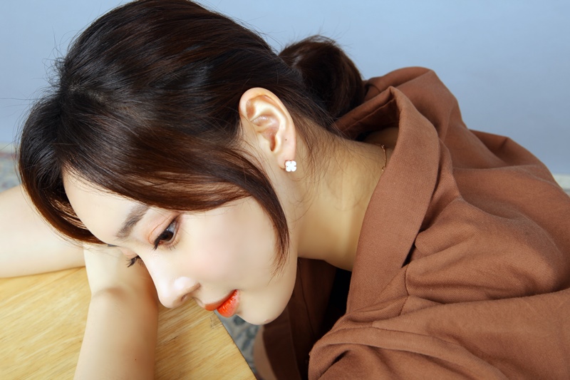 Clover 14K Earrings Onyx Mother-of-pearl 14k Luxur