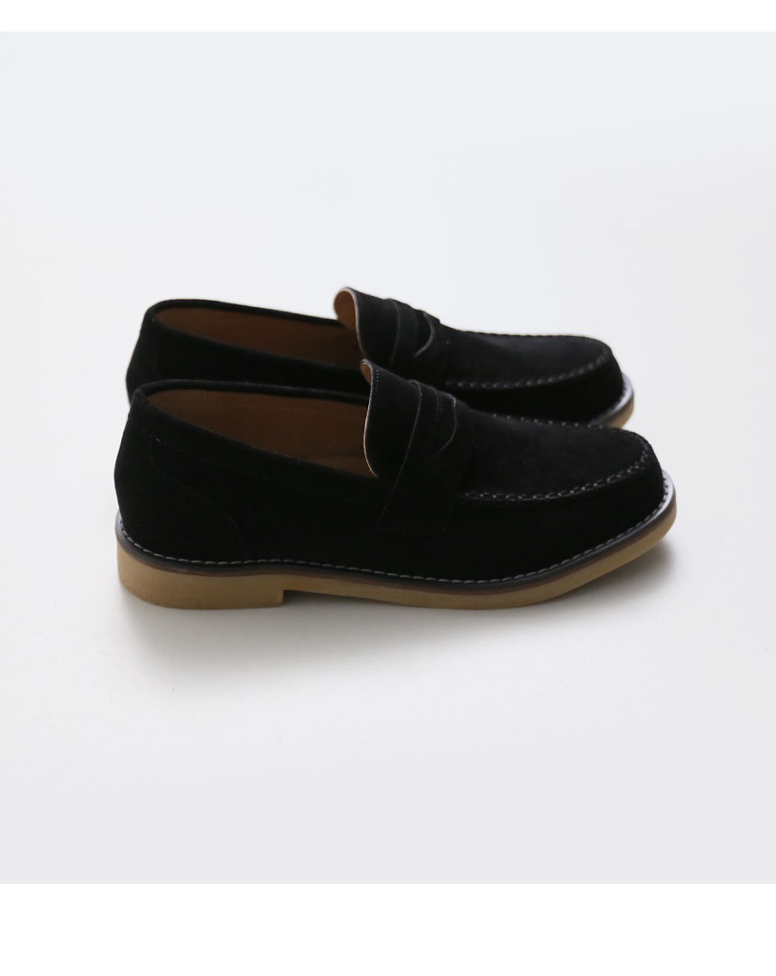 Kinoopi suede penny loafers 4cm light and fashiona