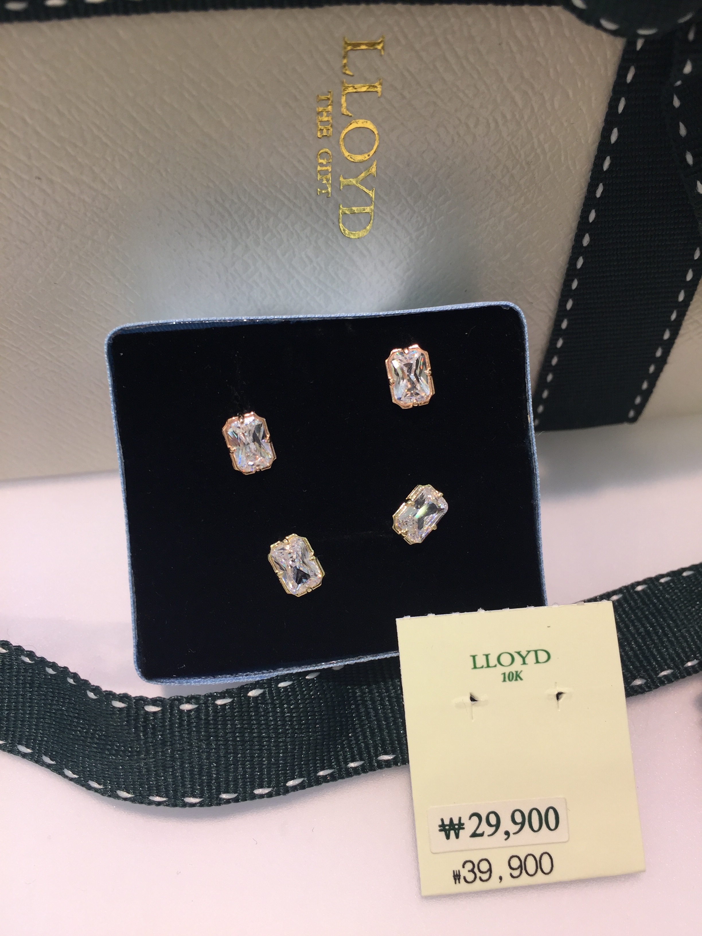 Lloyd's Emerald Cut Cubic Earrings LPTG1042 Mod