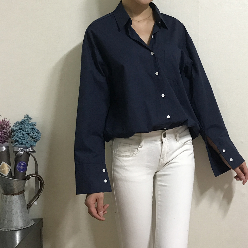 Basic Loose-Pitch Shirt Style Insex Daily Southern