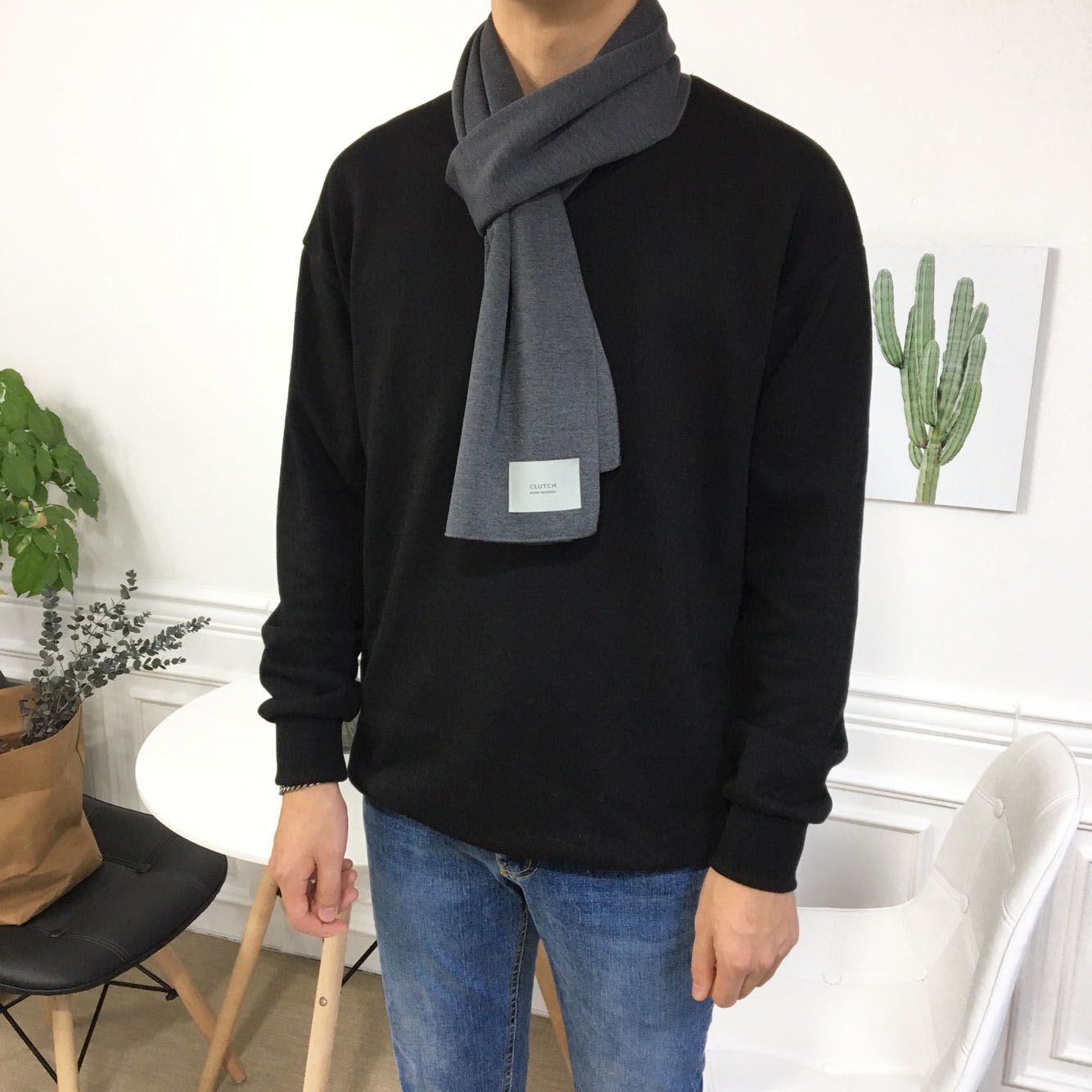 Men Women Basic Muffler 4color Male Couple Basic D