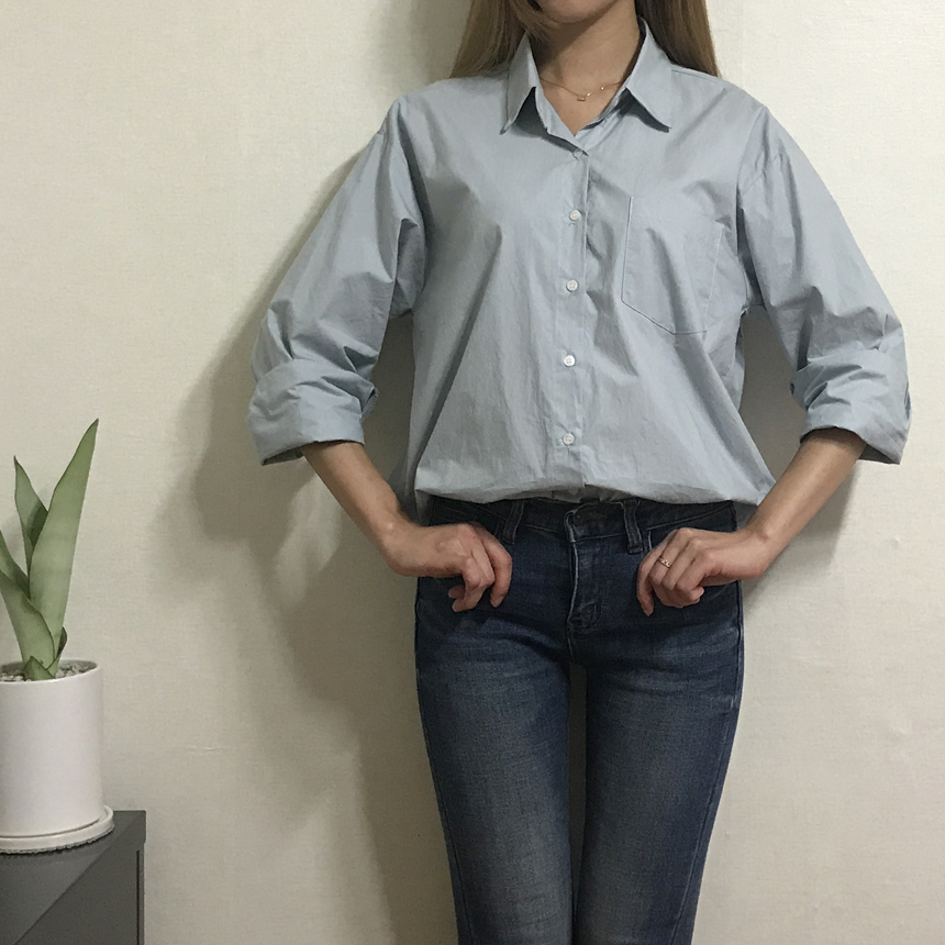 Basic Loose-Pitch Shirt Style Insex Daily Southern