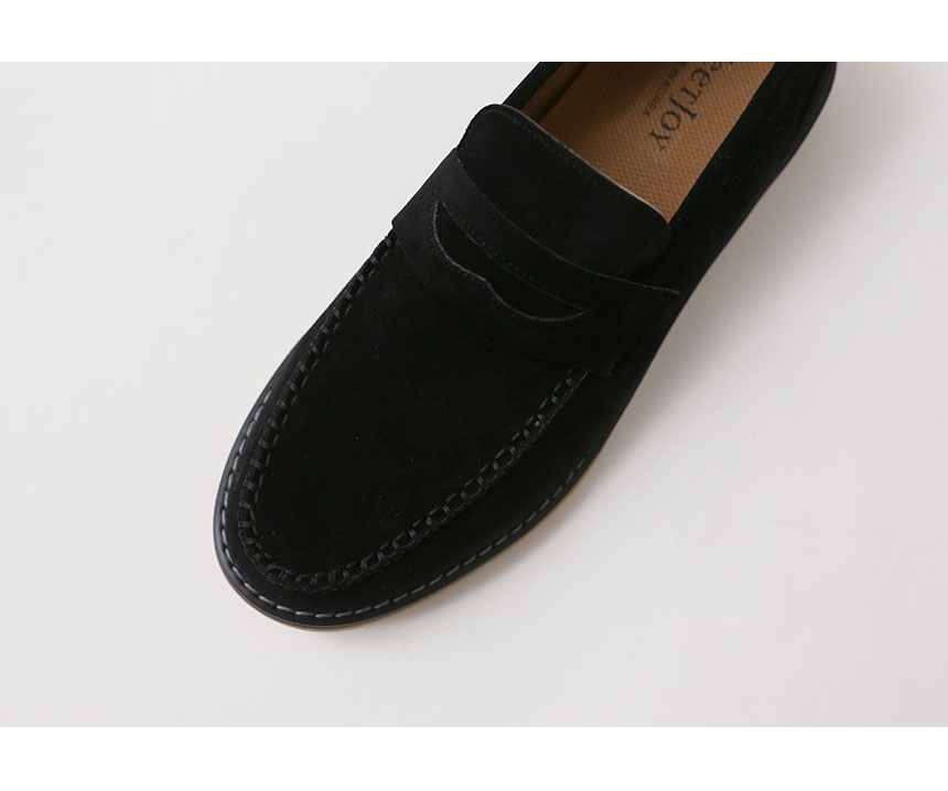 Kinoopi suede penny loafers 4cm light and fashiona
