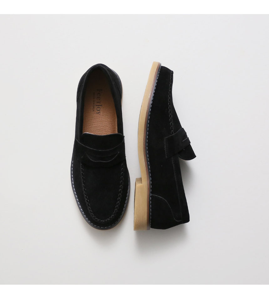 Kinoopi suede penny loafers 4cm light and fashiona