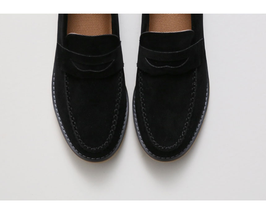 Kinoopi suede penny loafers 4cm light and fashiona
