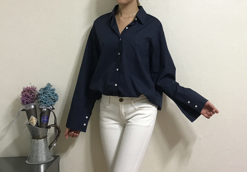Basic Loose-Pitch Shirt Style Insex Daily Southern
