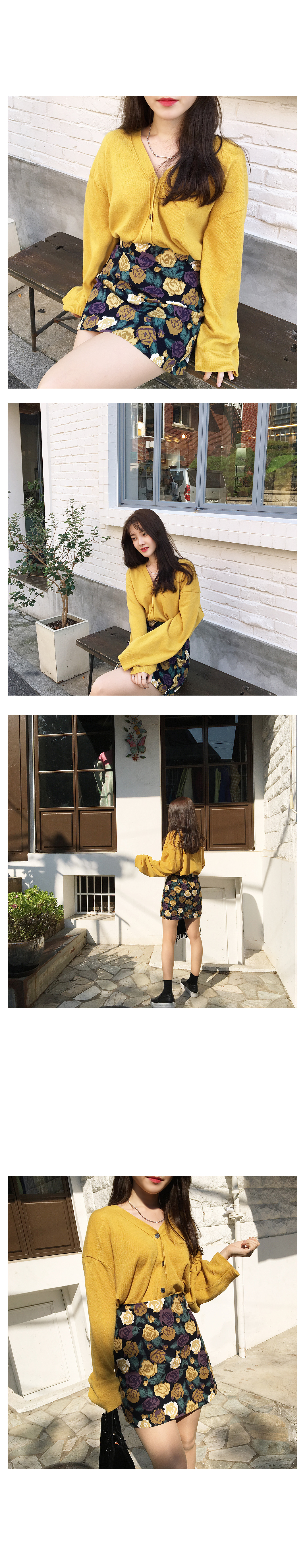 Vintage Rose Mini Skirt 20s Women Daily Cody Bendi