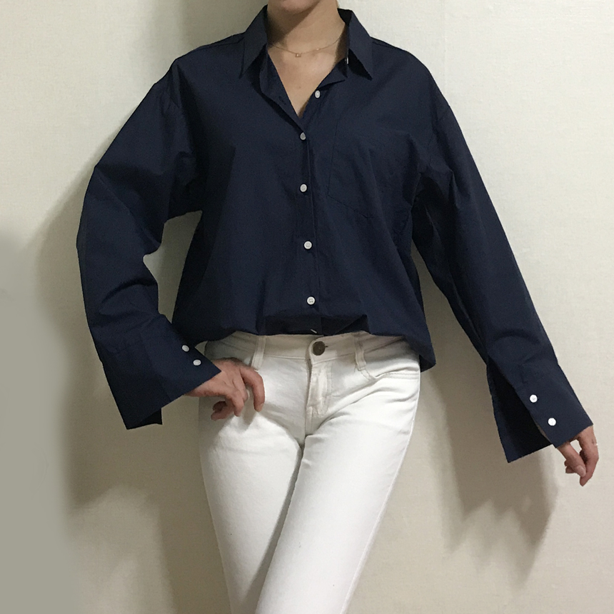 Basic Loose-Pitch Shirt Style Insex Daily Southern