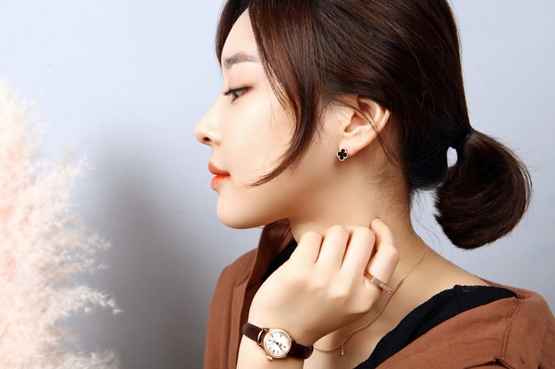 Clover 14K Earrings Onyx Mother-of-pearl 14k Luxur