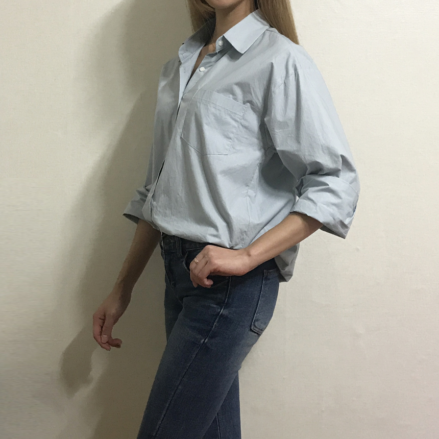 Basic Loose-Pitch Shirt Style Insex Daily Southern
