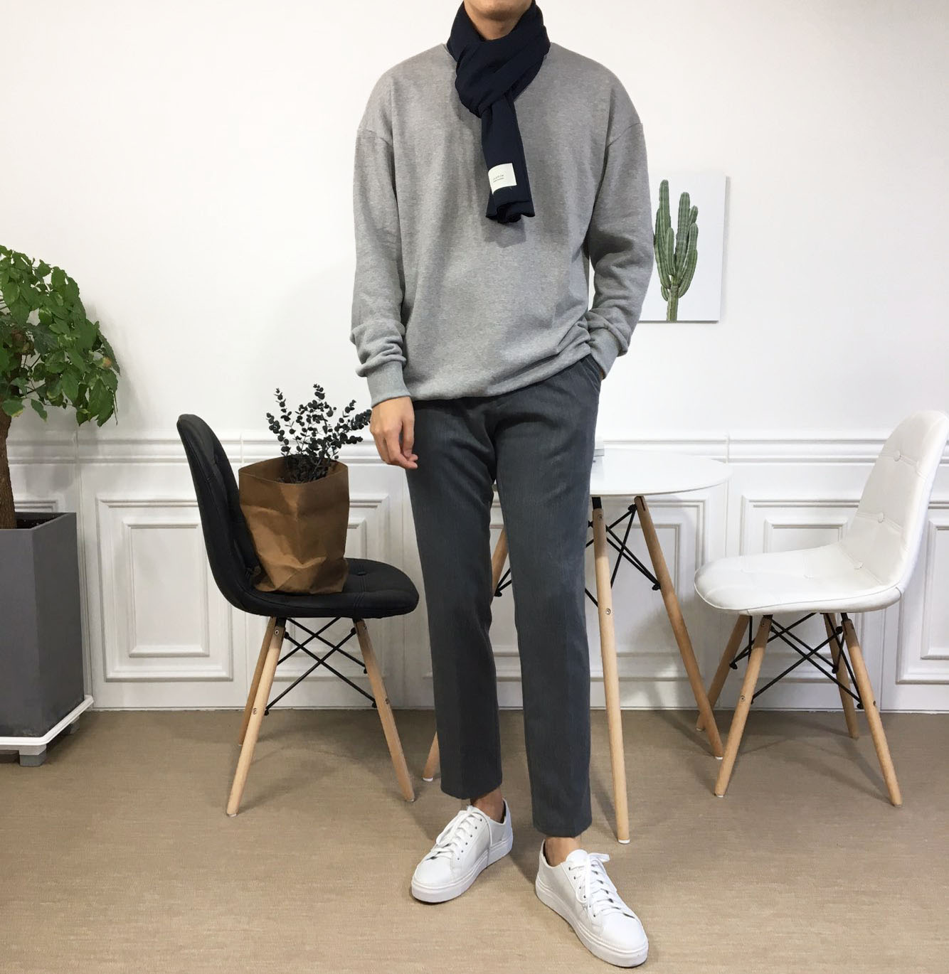 Men Women Basic Muffler 4color Male Couple Basic D