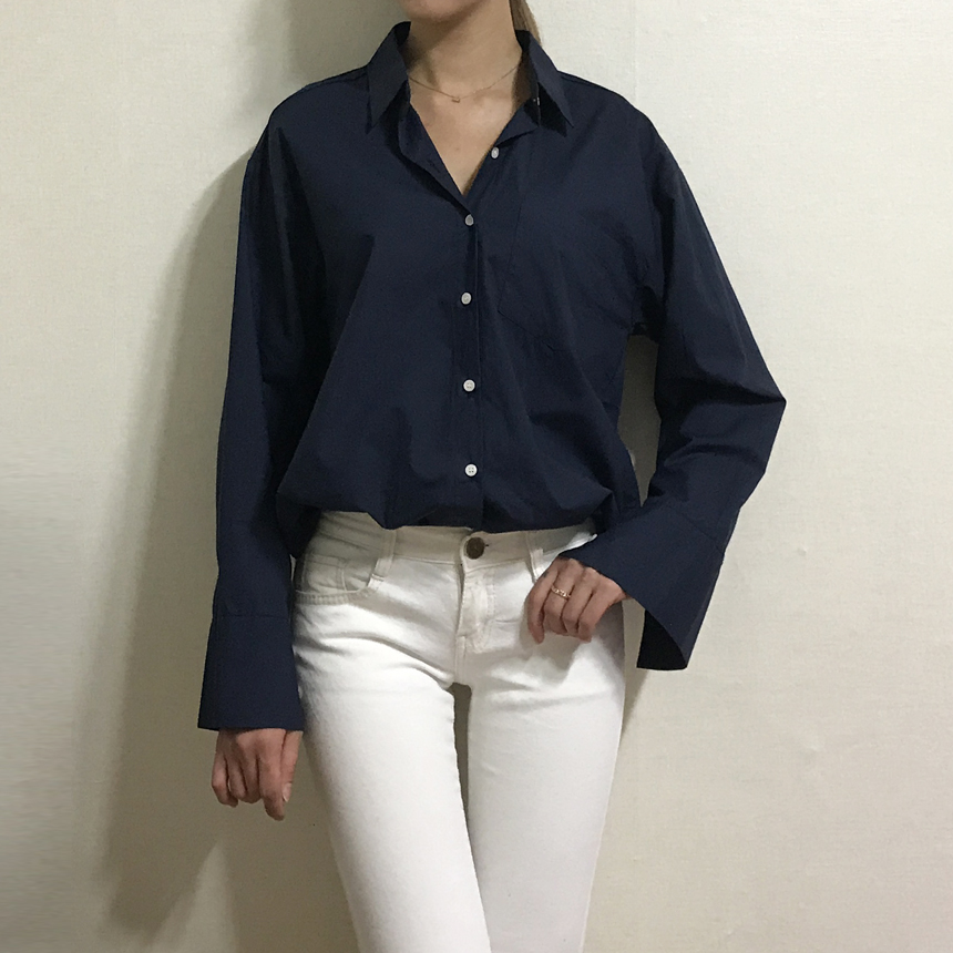 Basic Loose-Pitch Shirt Style Insex Daily Southern