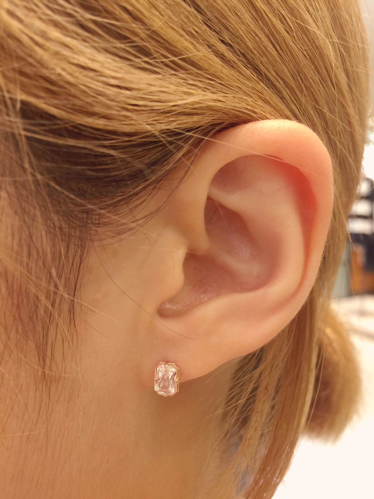 Lloyd's Emerald Cut Cubic Earrings LPTG1042 Mod