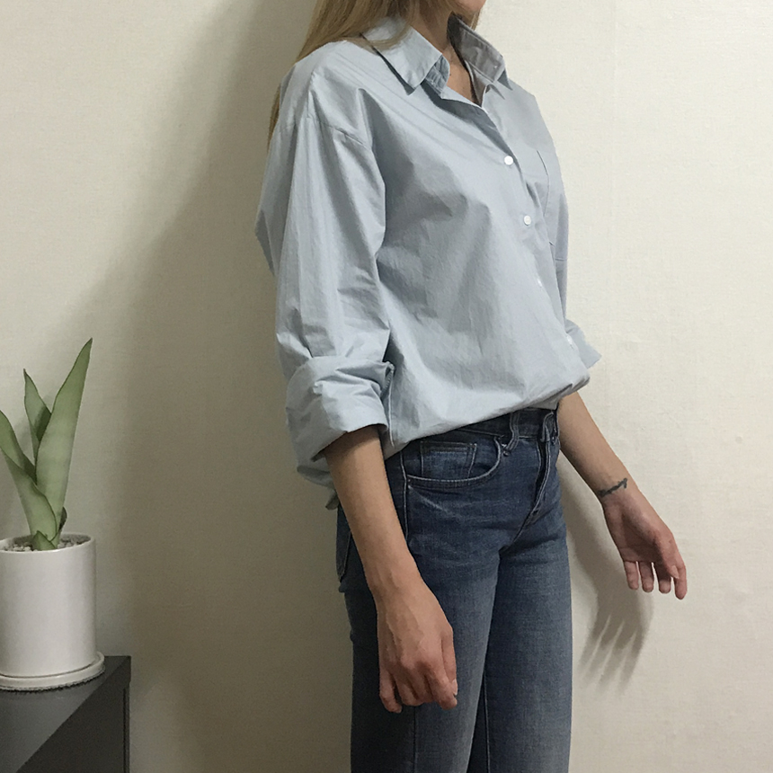 Basic Loose-Pitch Shirt Style Insex Daily Southern