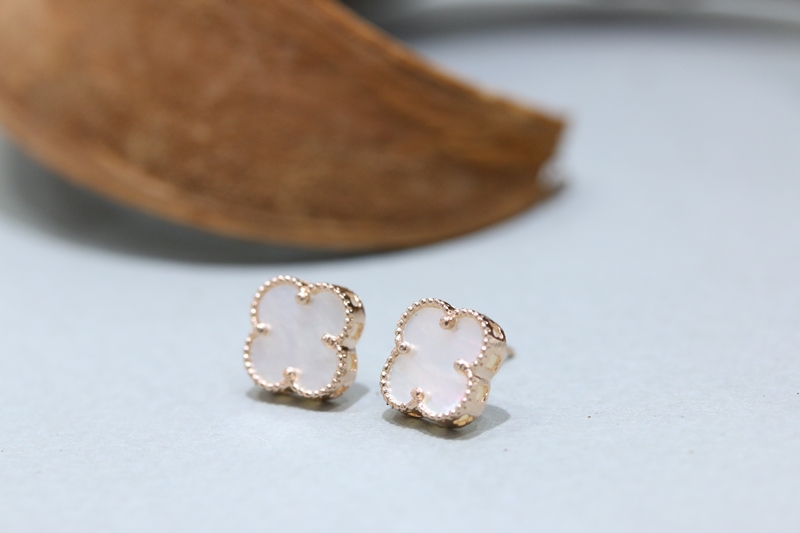 Clover 14K Earrings Onyx Mother-of-pearl 14k Luxur