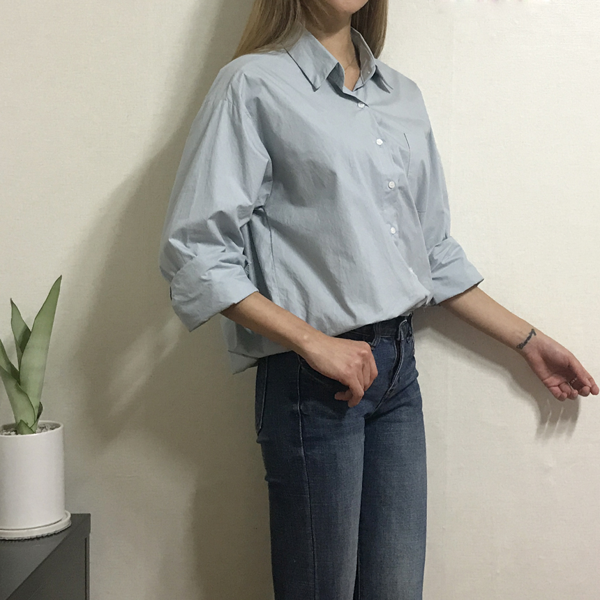 Basic Loose-Pitch Shirt Style Insex Daily Southern
