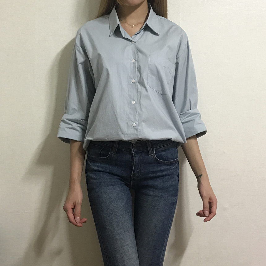 Basic Loose-Pitch Shirt Style Insex Daily Southern