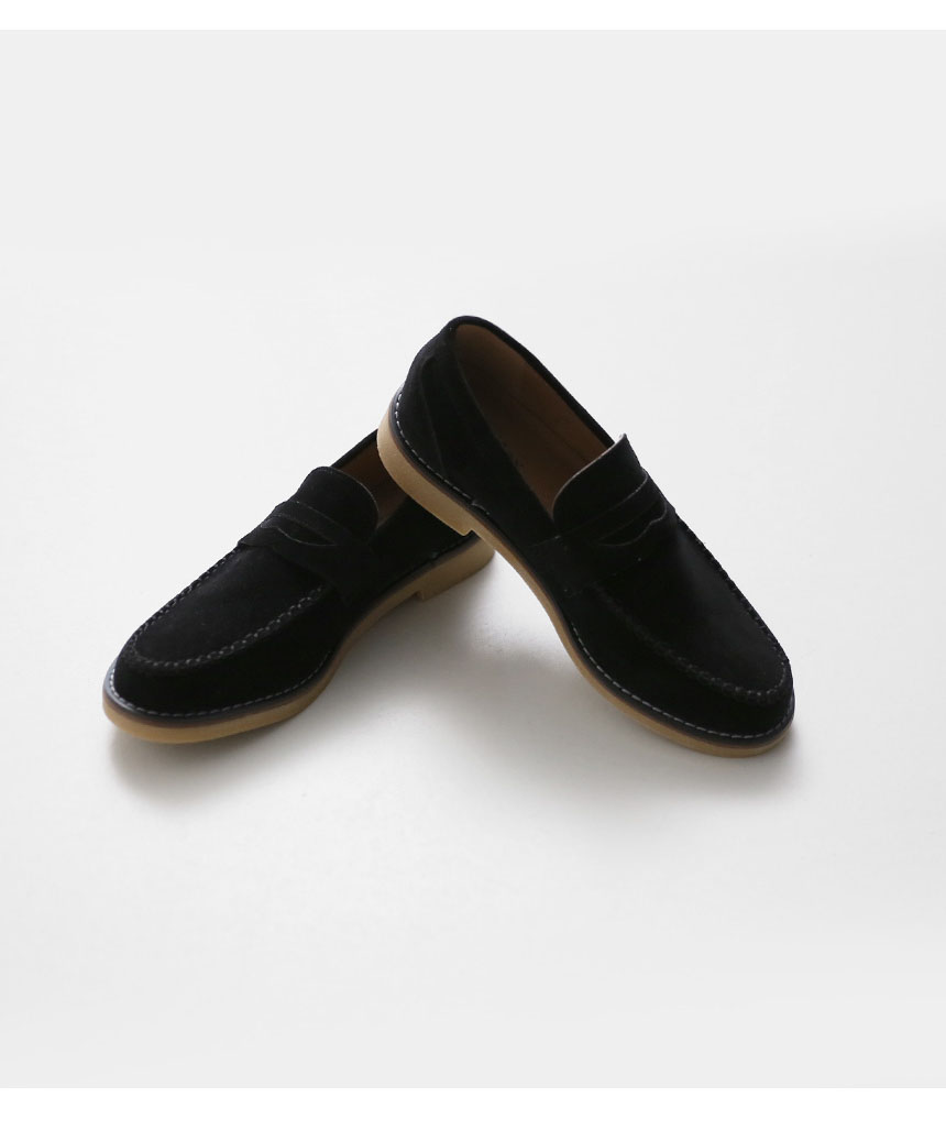 Kinoopi suede penny loafers 4cm light and fashiona