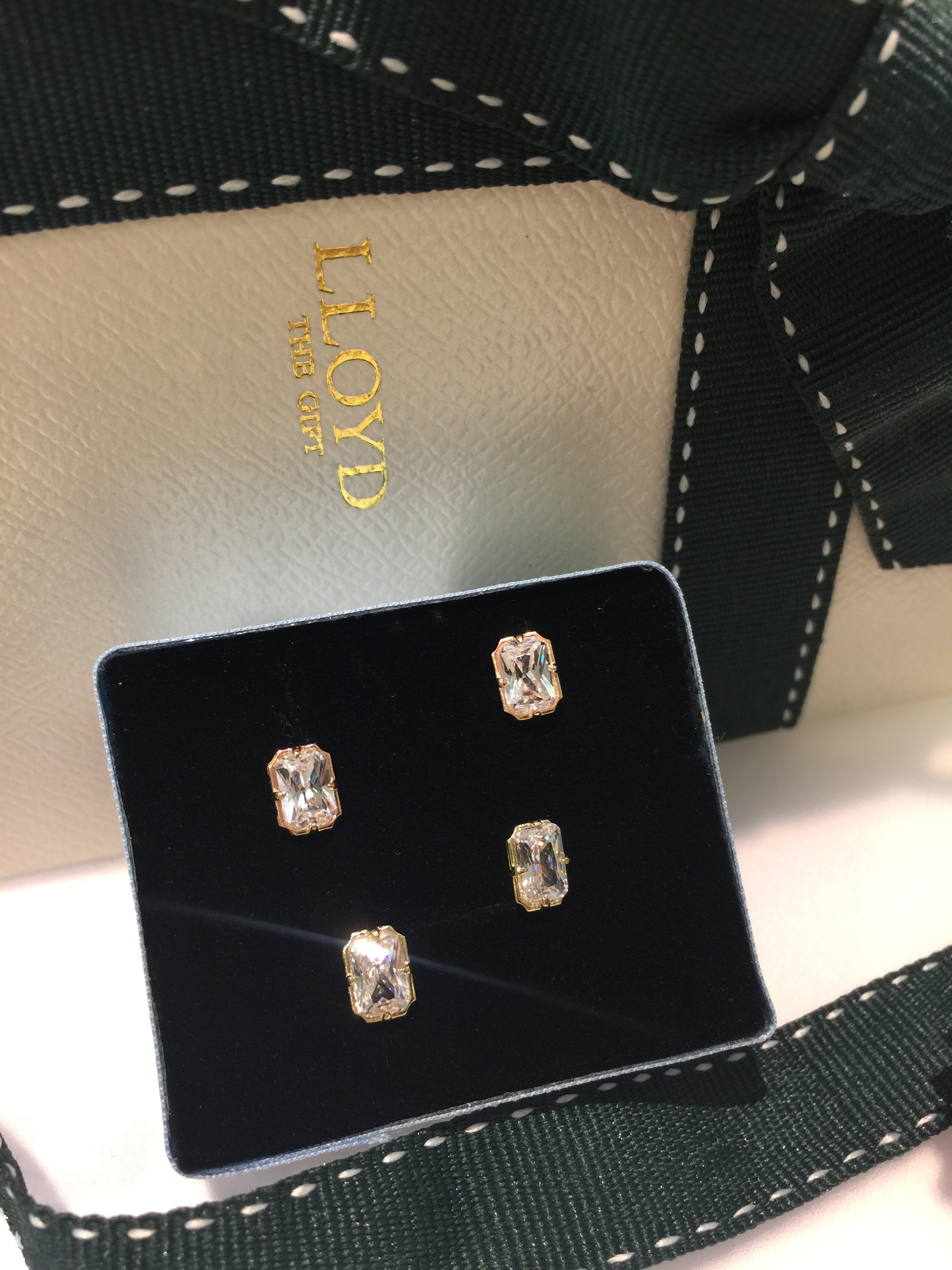 Lloyd's Emerald Cut Cubic Earrings LPTG1042 Mod