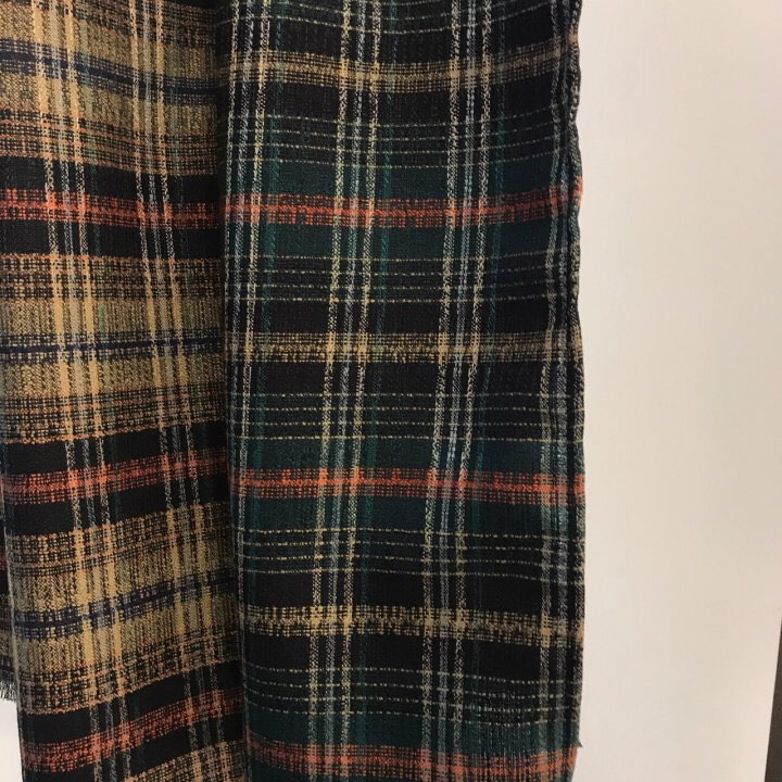 Autumn check muffler 2color Women Classic Vintage 