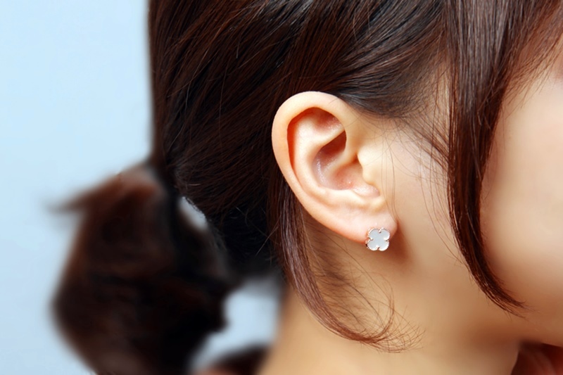 Clover 14K Earrings Onyx Mother-of-pearl 14k Luxur