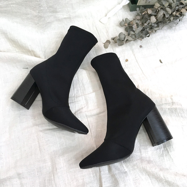Black Heart Mud ★ Suede Middle Hill Suemu Pumps Ch