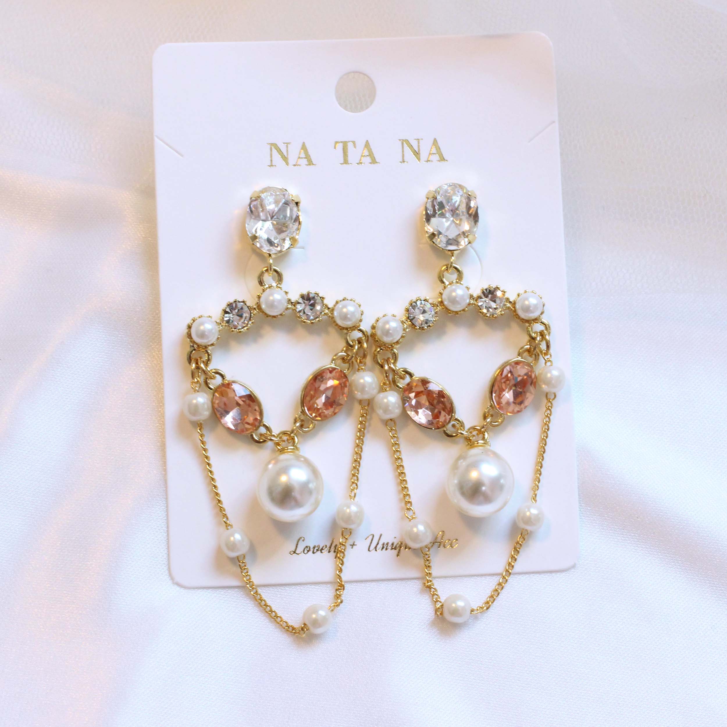 Chandelier Cubic Bold Drop Earring Earring Availab