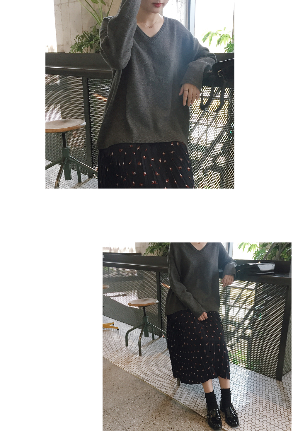 Lovely Flower Pleated Bands Long Skirts Sense of N